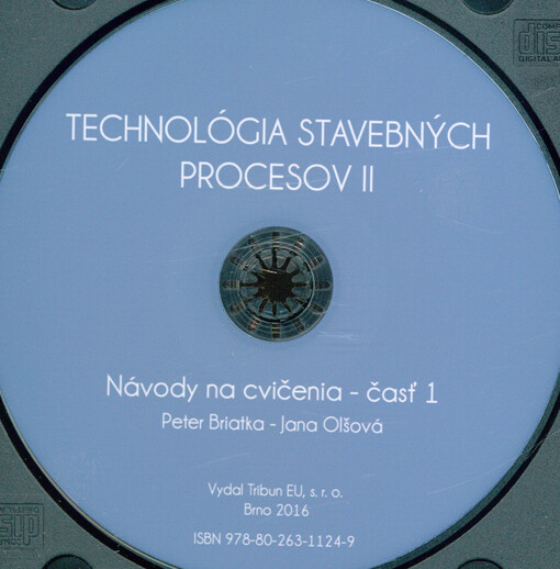 Technológia stavebných procesov II: návody na cvičenia