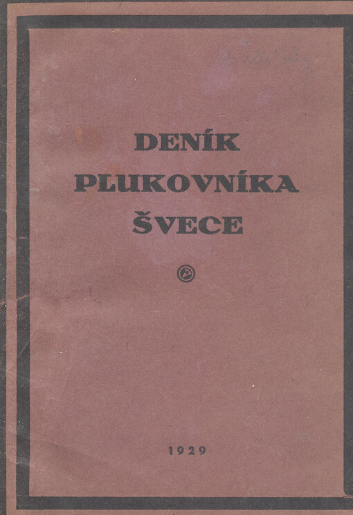 Deník plukovníka Švece