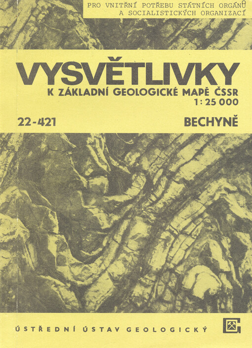 Vysvětlivky k Základní geologické mapě ČSSR 1:25 000. 22-421, Bechyně