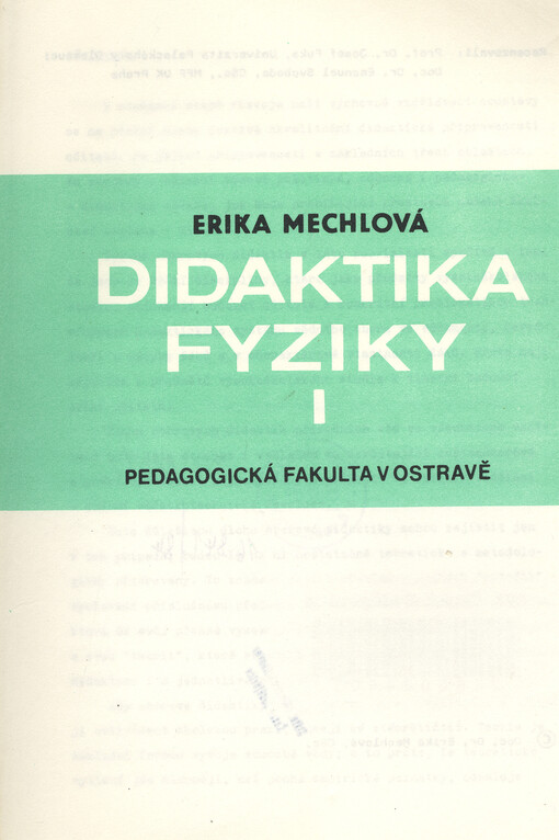 Didaktika fyziky I