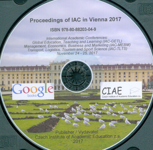 Proceedings of IAC in Vienna: International Academic Conferences: Global Education, Teaching and Learning (IAC-GETL), Management Economics, Business and Marketing (IAC-MEBM), Transport, Logistics, Tourism and Sport Science (IAC-TLTS)