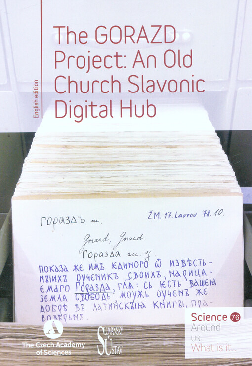 GORAZD Project: an Old Church Slavonic digital hub