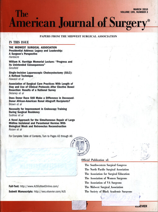 The American journal of surgery