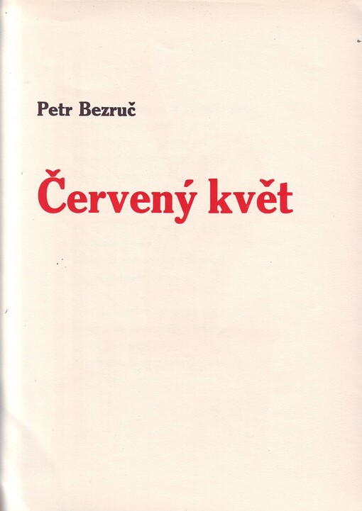 Červený květ