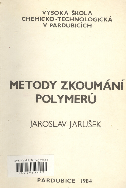 Metody zkoumání polymerů