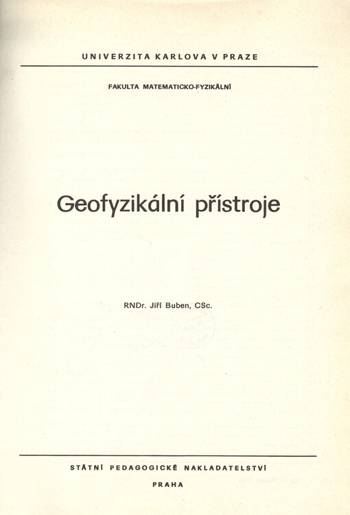 Geofyzikální přístroje