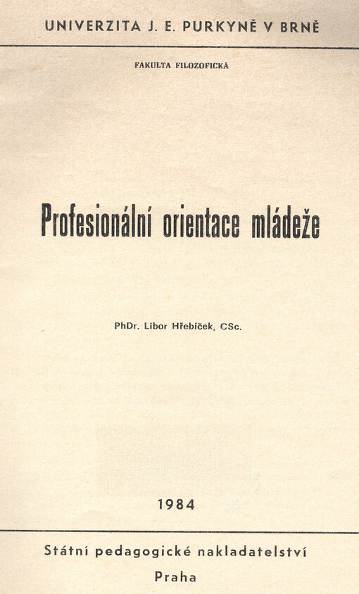 Profesionální orientace mládeže