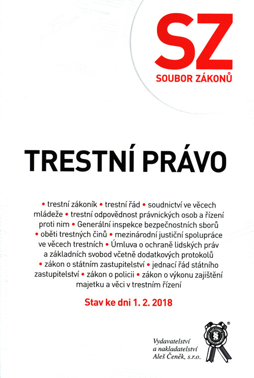Trestní právo : (soubor zákonů)