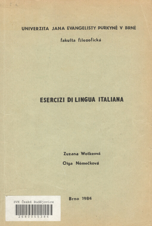 Esercizi di lingua italiana