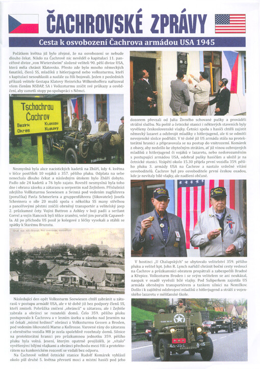 Čachrovské zprávy : cesta k osvobození Čachrova armádou USA 1945