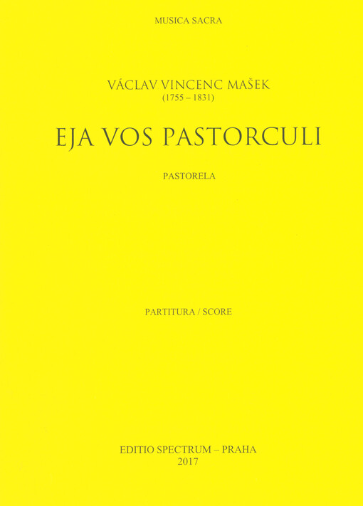 Eja vos pastorculi : pastorella in A : partitura = score