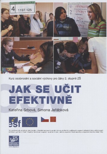 Jak se učit efektivně: kurz osobnost[n]í a sociální výchovy pro žáky 2. stupně ZŠ