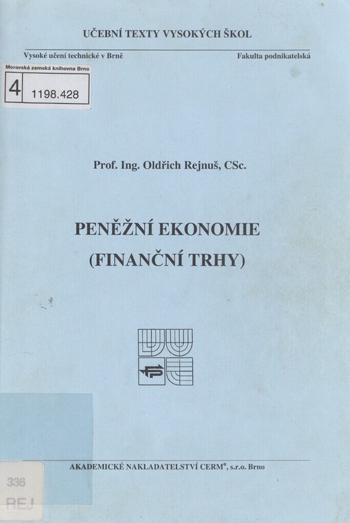 Peněžní ekonomie: (finanční trhy)