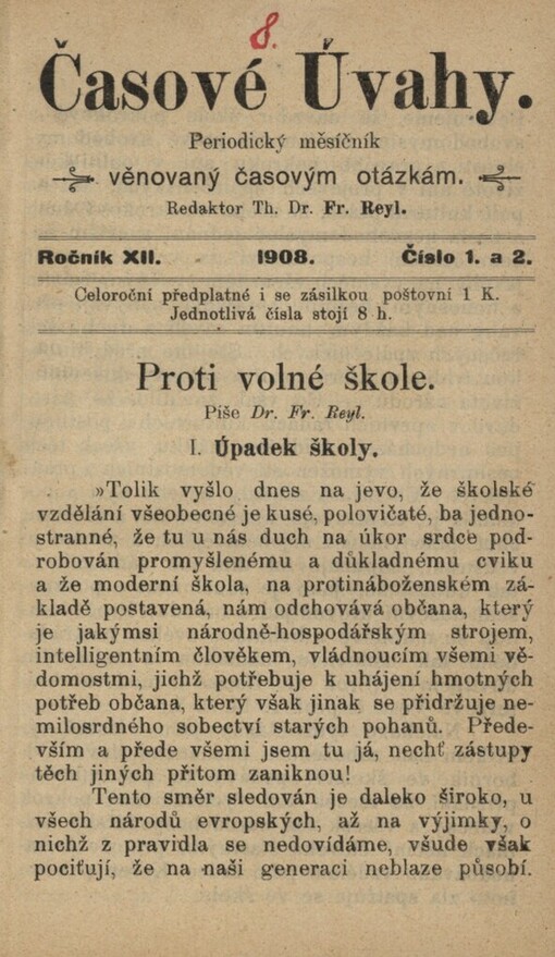 Proti volné škole