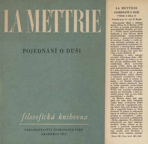 Výbor z díla.II,Pojednání o duši