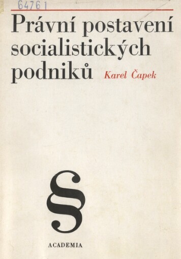 Právní postavení socialistických podniků