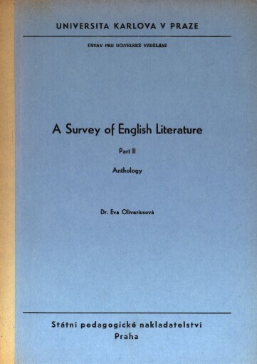 A survey of English literature.Part 2,Anthology