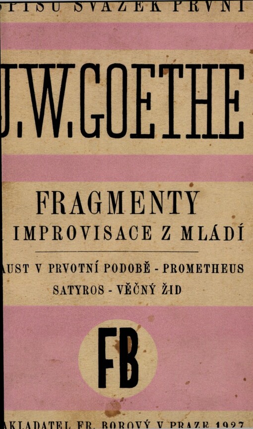 Fragmenty a improvisace z mládí