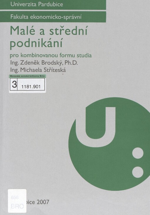 Malé a střední podnikání: pro kombinovanou formu studia