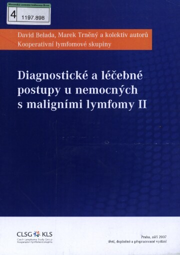 Diagnostické a léčebné postupy u nemocných s maligními lymfomy II