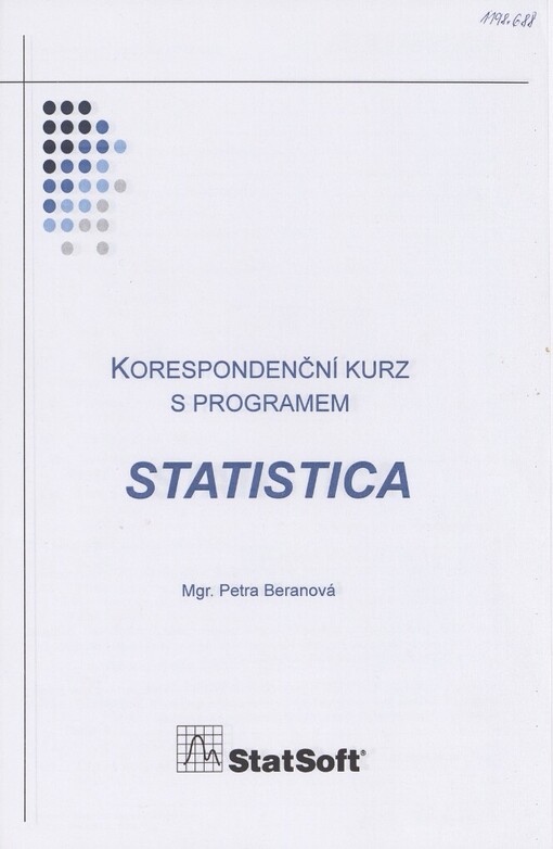 Korespondenční kurz s programem STATISTICA