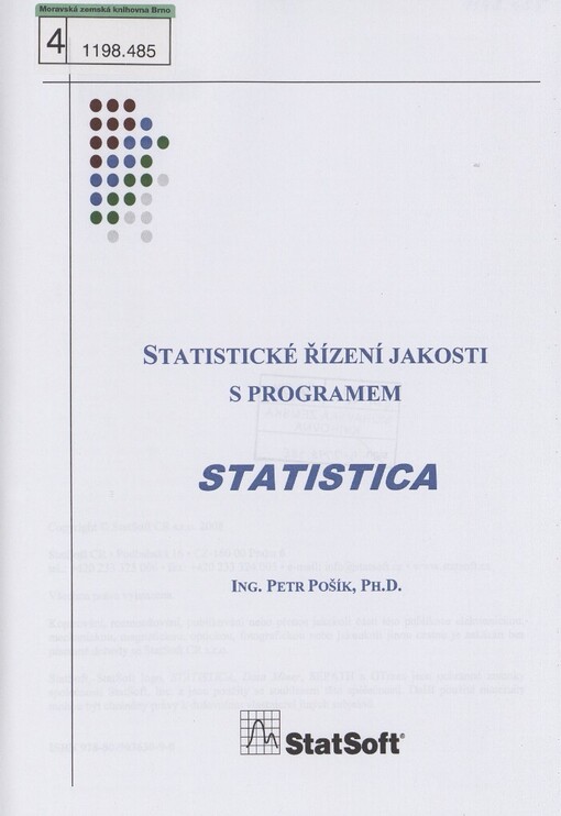 Statistické řízení jakosti s programem STATISTICA