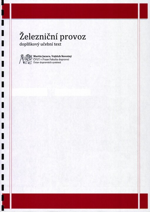 Železniční provoz : doplňkový učební text