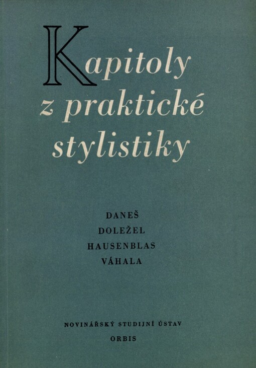 Kapitoly z praktické stylistiky