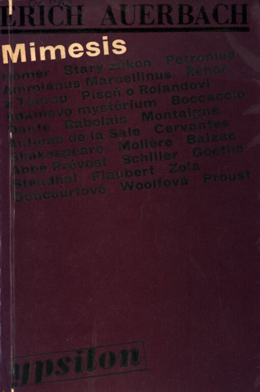 Mimesis: zobrazení skutečnosti v západoevropských literaturách