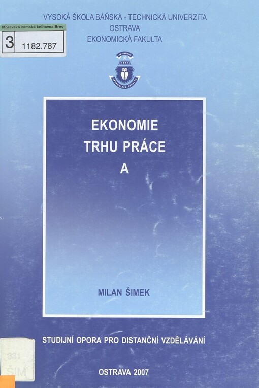 Ekonomie trhu práce A