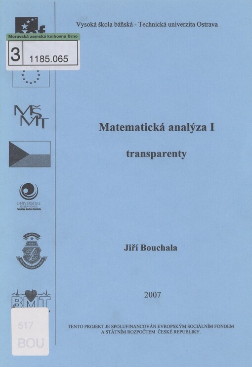 Matematická analýza I - transparenty