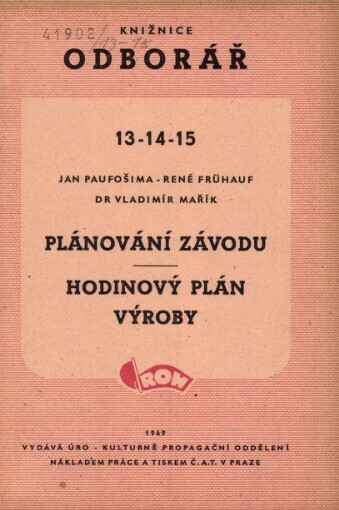 Plánování závodu: Hodinový plán výroby