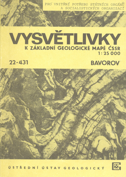 Vysvětlivky k Základní geologické mapě ČSSR 1:25 000. 22-431, Bavorov