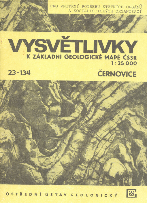 Vysvětlivky k Základní geologické mapě ČSSR 1:25 000. 23-134, Černovice