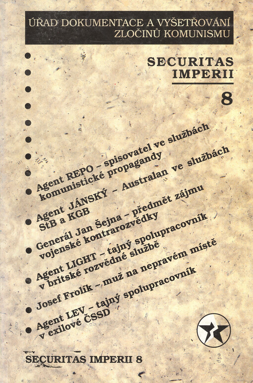 Securitas imperii. 8, Sborník k problematice bezpečnostních služeb