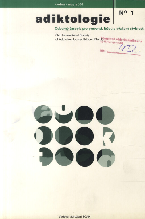 Adiktologie : odborný časopis pro prevenci, léčbu a výzkum závislostí