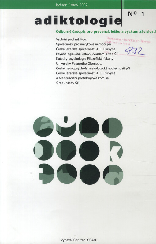 Adiktologie : odborný časopis pro prevenci, léčbu a výzkum závislostí