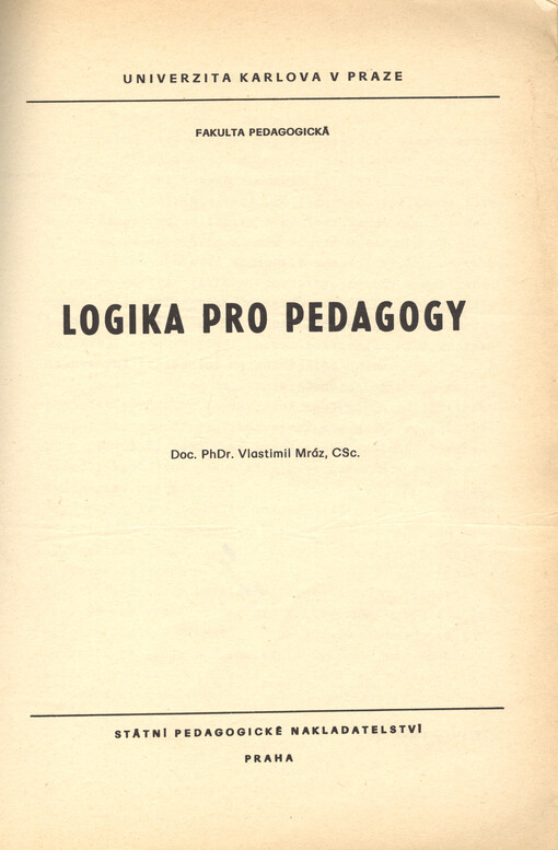 Logika pro pedagogy