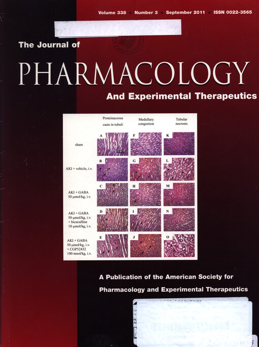 The journal of pharmacology and experimental therapeutics