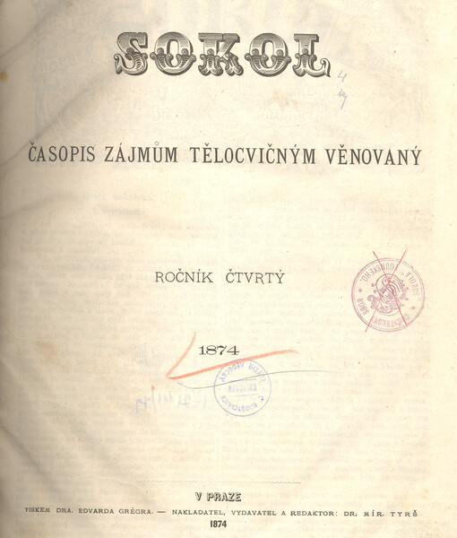 Sokol : časopis zájmům tělocvičným věnovaný