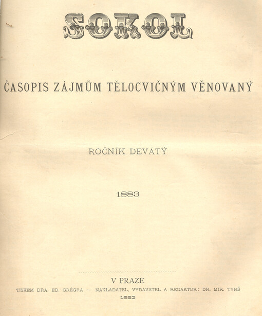 Sokol : časopis zájmům tělocvičným věnovaný