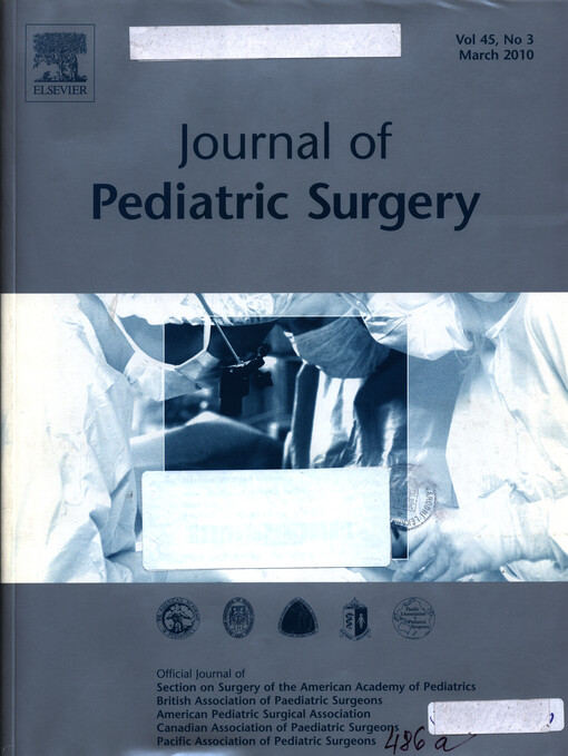 Journal of pediatric surgery