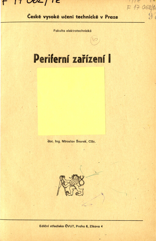 Periferní zařízení I
