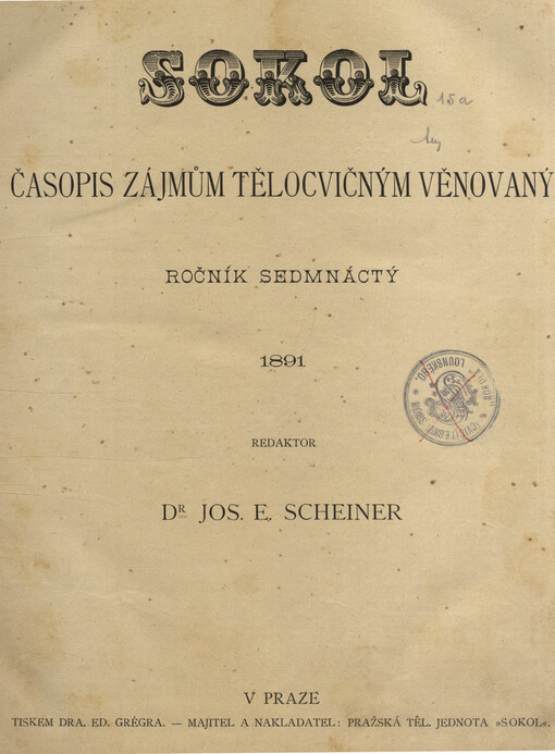 Sokol : časopis zájmům tělocvičným věnovaný