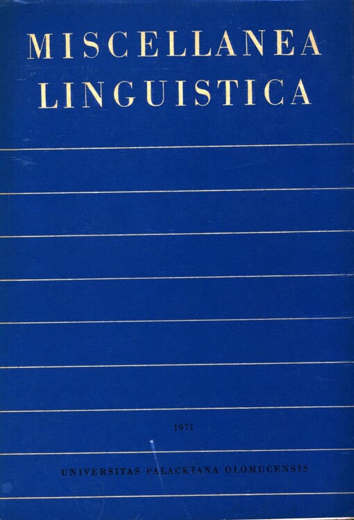 Miscellanea linguistica
