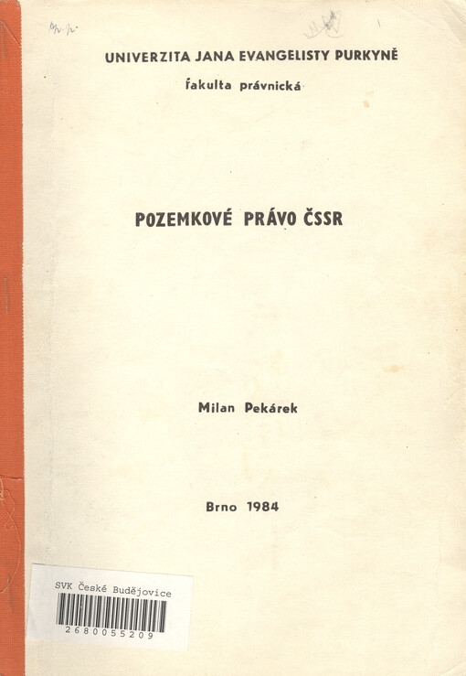 Pozemkové právo ČSSR