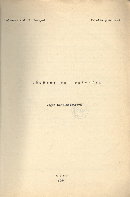 Němčina pro právníky