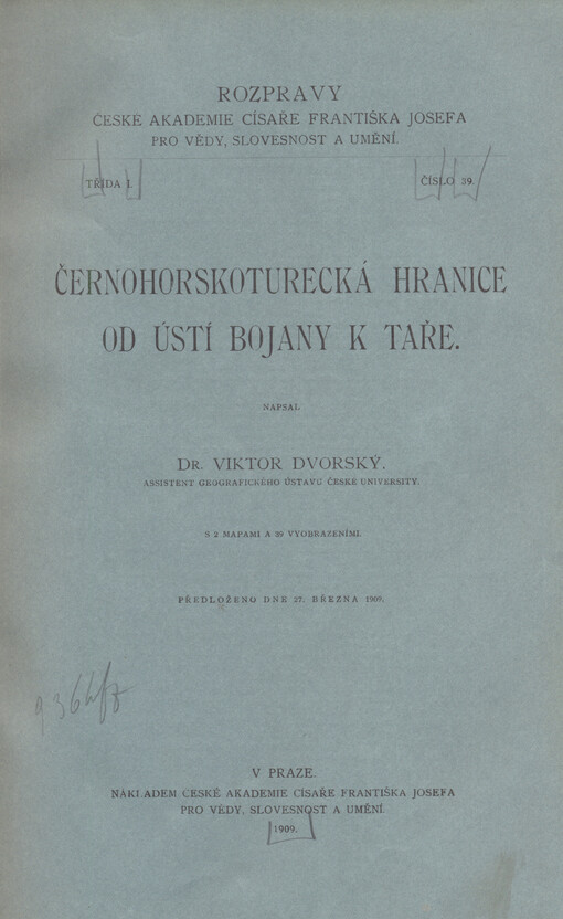 Černohorskoturecká hranice od Ústí Bojany k Taře