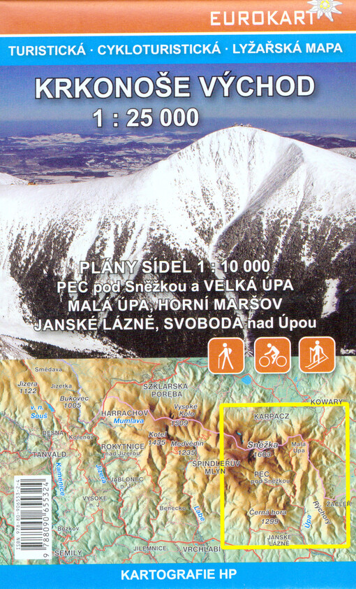Krkonoše východ : turistická mapa, cykloturistická a lyžařská mapa 1:25 000