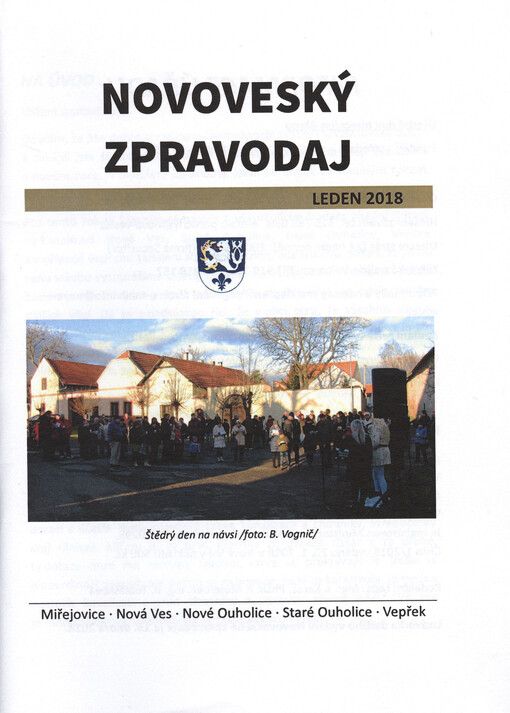 Novoveský zpravodaj : Miřejovice, Nová Ves, Nové Ouholice, Staré Ouholice, Vepřek